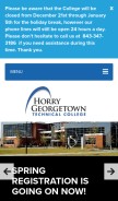 How hgtc.edu looks like on a mobile device such as an iPhone.