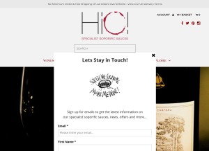 How hic-winemerchants.com looks like on a tablet such as an iPad.