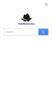 How hidemysearches.com looks like on a mobile device such as an iPhone.