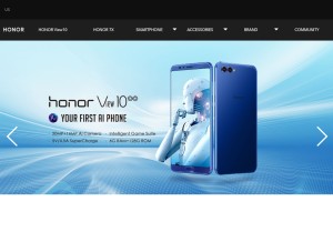 How hihonor.com looks like on a tablet such as an iPad.