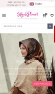 How hijabplanet.com looks like on a mobile device such as an iPhone.