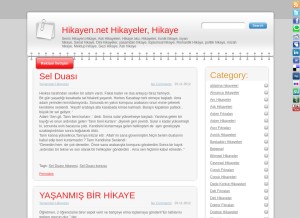 How hikayen.net looks like on a tablet such as an iPad.