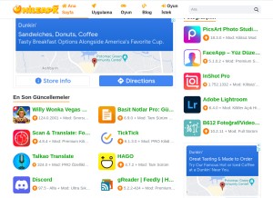How hileapk.net looks like on a tablet such as an iPad.