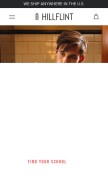 How hillflint.com looks like on a mobile device such as an iPhone.