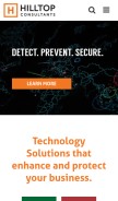 How hilltopconsultants.com looks like on a mobile device such as an iPhone.