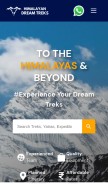 How himalayandreamtreks.in looks like on a mobile device such as an iPhone.