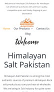 How himalayansaltpakistan.com looks like on a mobile device such as an iPhone.