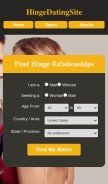 How hingedatingsite.org looks like on a mobile device such as an iPhone.
