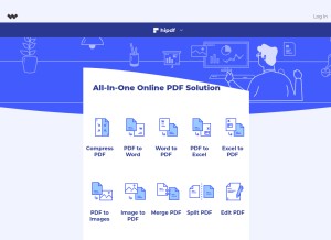 How hipdf.com looks like on a tablet such as an iPad.