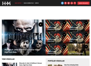 How hiphopmilitani.com looks like on a tablet such as an iPad.