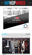 How hiphopwired.com looks like on a mobile device such as an iPhone.