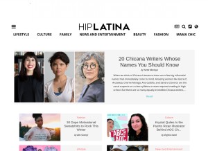 How hiplatina.com looks like on a tablet such as an iPad.