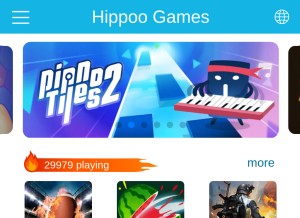 How hippoobox.com looks like on a tablet such as an iPad.