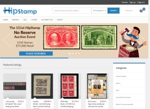 How hipstamp.com looks like on a tablet such as an iPad.