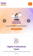 How hisabkitab.co looks like on a mobile device such as an iPhone.