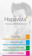 How hispavista.com looks like on a mobile device such as an iPhone.
