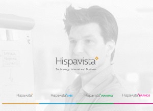 How hispavista.com looks like on a tablet such as an iPad.