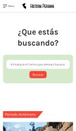 How historiaperuana.pe looks like on a mobile device such as an iPhone.