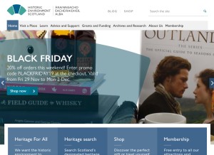 How historicenvironment.scot looks like on a tablet such as an iPad.