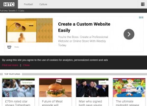 How hitc.com looks like on a tablet such as an iPad.