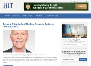 How hitconsultant.net looks like on a tablet such as an iPad.