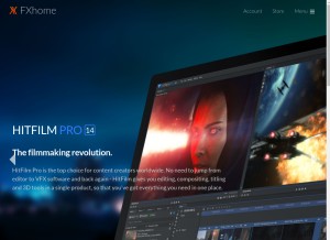 How hitfilm.com looks like on a tablet such as an iPad.