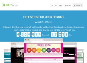 How hitsk.in looks like on a tablet such as an iPad.