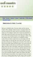 How hitwebcounter.com looks like on a mobile device such as an iPhone.