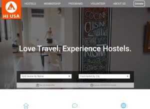 How hiusa.org looks like on a tablet such as an iPad.