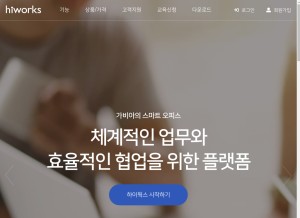 How hiworks.com looks like on a tablet such as an iPad.