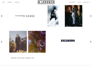 How hlorenzo.com looks like on a tablet such as an iPad.