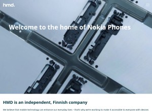 How hmdglobal.com looks like on a tablet such as an iPad.