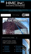 How hmeinc.net looks like on a mobile device such as an iPhone.