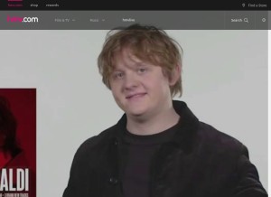 How hmv.com looks like on a tablet such as an iPad.