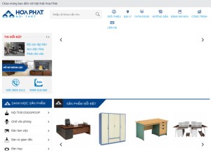 How hoaphatnoithat.vn looks like on a tablet such as an iPad.