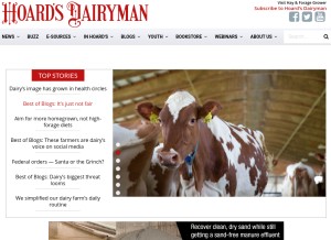 How hoards.com looks like on a tablet such as an iPad.