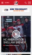 How hockeycanada.ca looks like on a mobile device such as an iPhone.