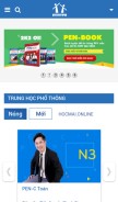 How hocmai.vn looks like on a mobile device such as an iPhone.