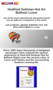 How hodhodsolimanballoons.com looks like on a mobile device such as an iPhone.
