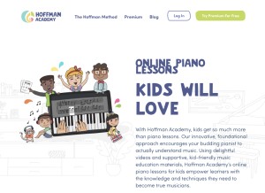 How hoffmanacademy.com looks like on a tablet such as an iPad.