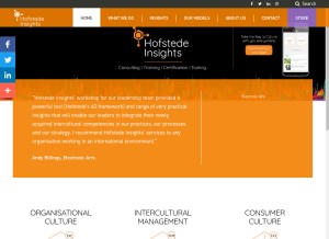 How hofstede-insights.com looks like on a tablet such as an iPad.