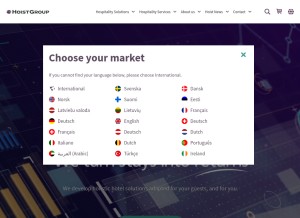 How hoisthospitality.com looks like on a tablet such as an iPad.