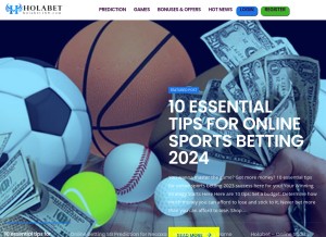 How holabet.info looks like on a tablet such as an iPad.