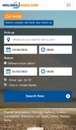 How holidaycars.com looks like on a mobile device such as an iPhone.