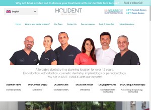 How holident.com looks like on a tablet such as an iPad.