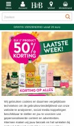 How hollandandbarrett.nl looks like on a mobile device such as an iPhone.