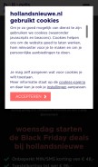 How hollandsnieuwe.nl looks like on a mobile device such as an iPhone.