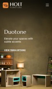 How holtfurniture.com looks like on a mobile device such as an iPhone.