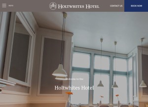 How holtwhites.com looks like on a tablet such as an iPad.