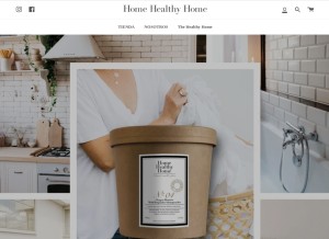 How home-healthy-home.com looks like on a tablet such as an iPad.